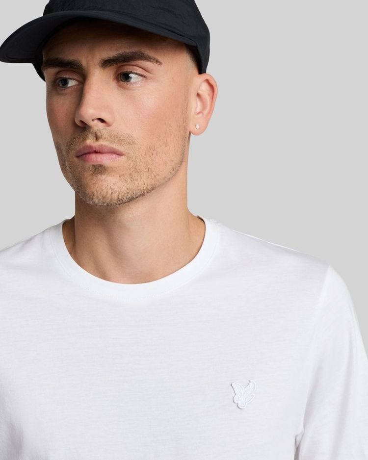 Lyle & Scott T-shirt Wit heren (TONAL EAGLE T-SHIRT - TS400TON.626) - GL Sport (Sluis)
