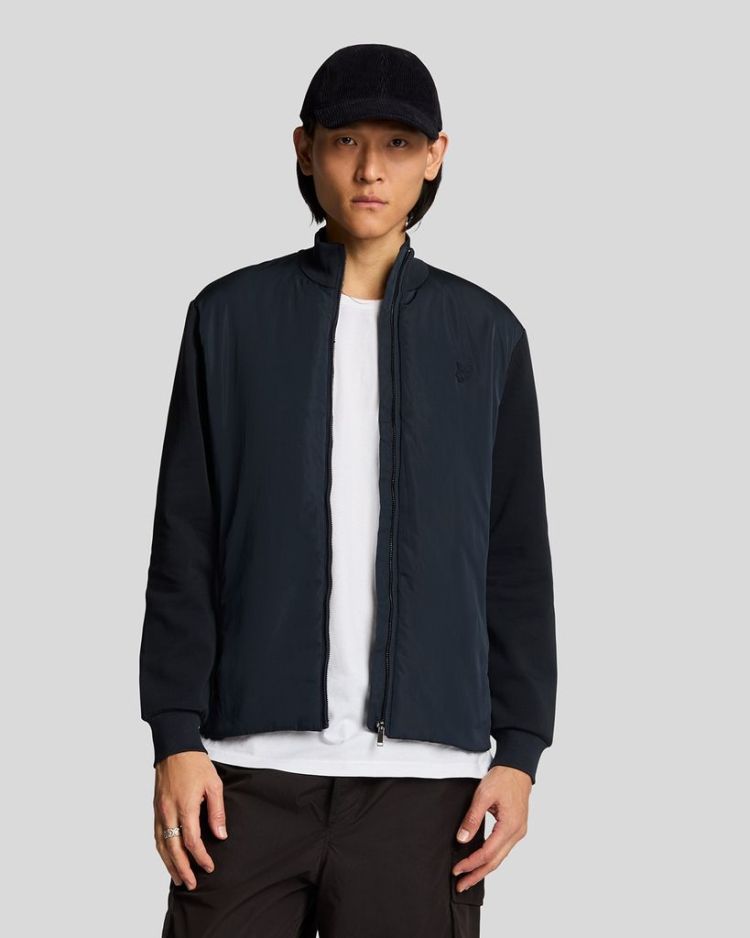 Lyle & Scott Jas Blauw heren (TONAL HYBRID JACKET - ML2238TON.Z271) - GL Sport (Sluis)
