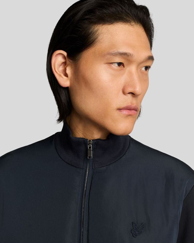 Lyle & Scott Jas Blauw heren (TONAL HYBRID JACKET - ML2238TON.Z271) - GL Sport (Sluis)