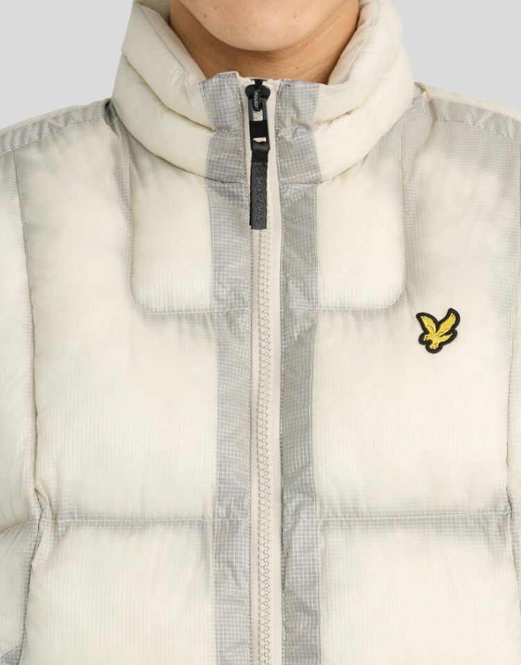 Lyle & Scott Bodywarmer Off-white heren (TRANSLUCENT PUFFER GILET - JK2539V.W503) - GL Sport (Sluis)