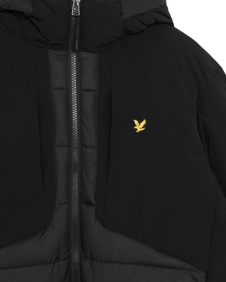 Lyle & Scott Jas Zwart heren (WADDED HYBRID JACKET - JK2380SP.Z865) - GL Sport (Sluis)