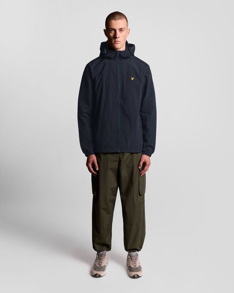 Lyle & Scott Jas Blauw heren (ZIP THROUGH HOODED JACKET - JK464V.Z271) - GL Sport (Sluis)