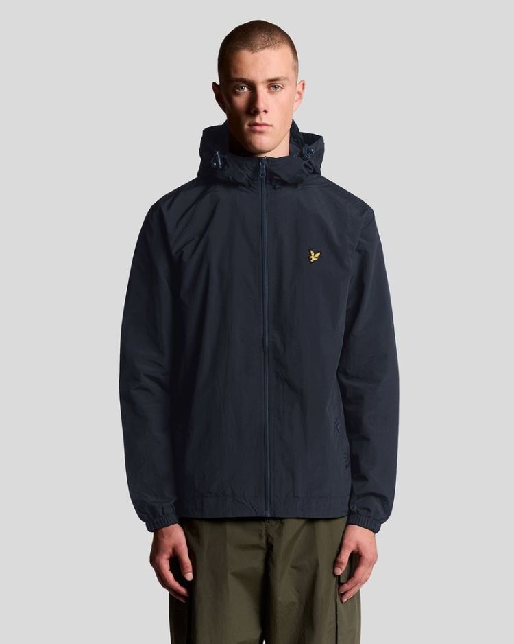 Lyle & Scott Jas Blauw heren (ZIP THROUGH HOODED JACKET - JK464V.Z271) - GL Sport (Sluis)
