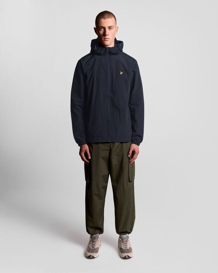 Lyle & Scott Jas Blauw heren (ZIP THROUGH HOODED JACKET - JK464V.Z271) - GL Sport (Sluis)