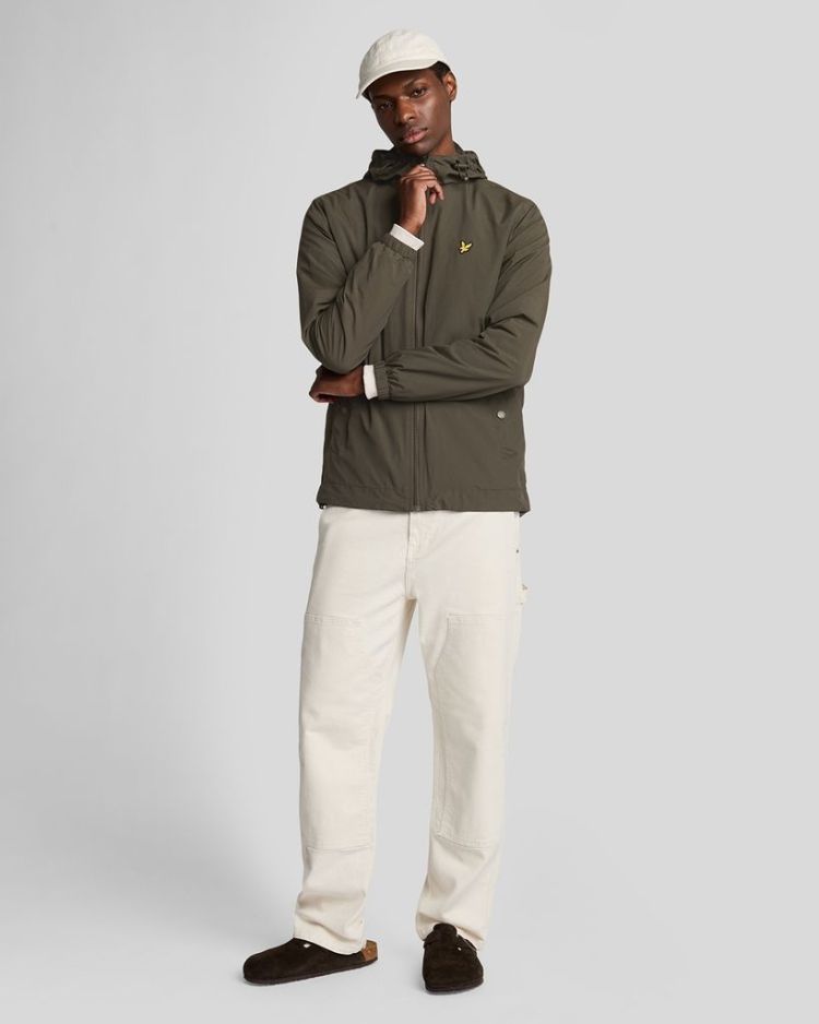 Lyle & Scott Jas Olijfgroen heren (ZIP THROUGH HOODED JACKET - JK464V.W485) - GL Sport (Sluis)
