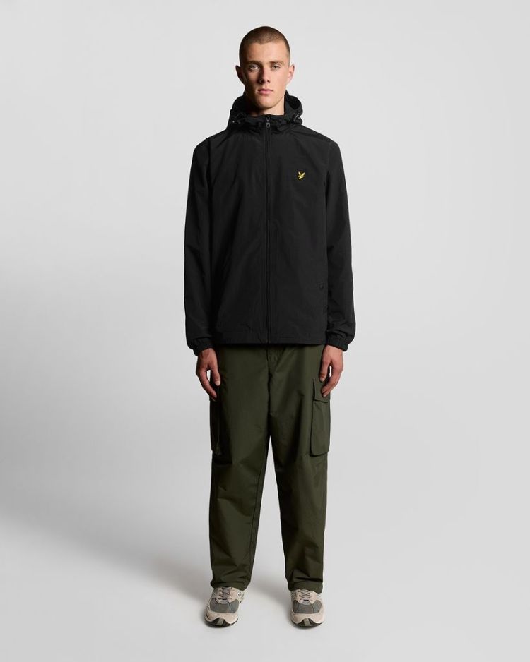 Lyle & Scott Jas Zwart heren (ZIP THROUGH HOODED JACKET - JK464V.Z865) - GL Sport (Sluis)
