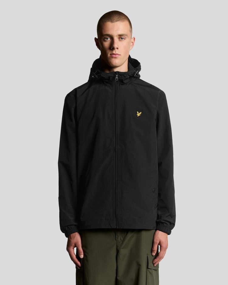 Lyle & Scott Jas Zwart heren (ZIP THROUGH HOODED JACKET - JK464V.Z865) - GL Sport (Sluis)