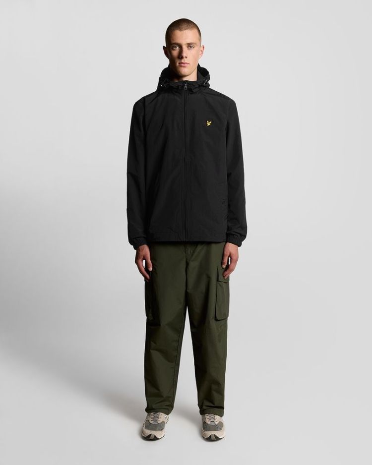 Lyle & Scott Jas Zwart heren (ZIP THROUGH HOODED JACKET - JK464V.Z865) - GL Sport (Sluis)