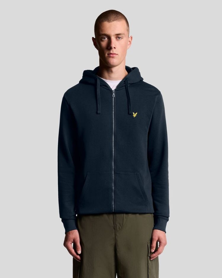 Lyle & Scott Vest Blauw heren (ZIP THROUGH HOODIE - ML420VOG.Z271) - GL Sport (Sluis)
