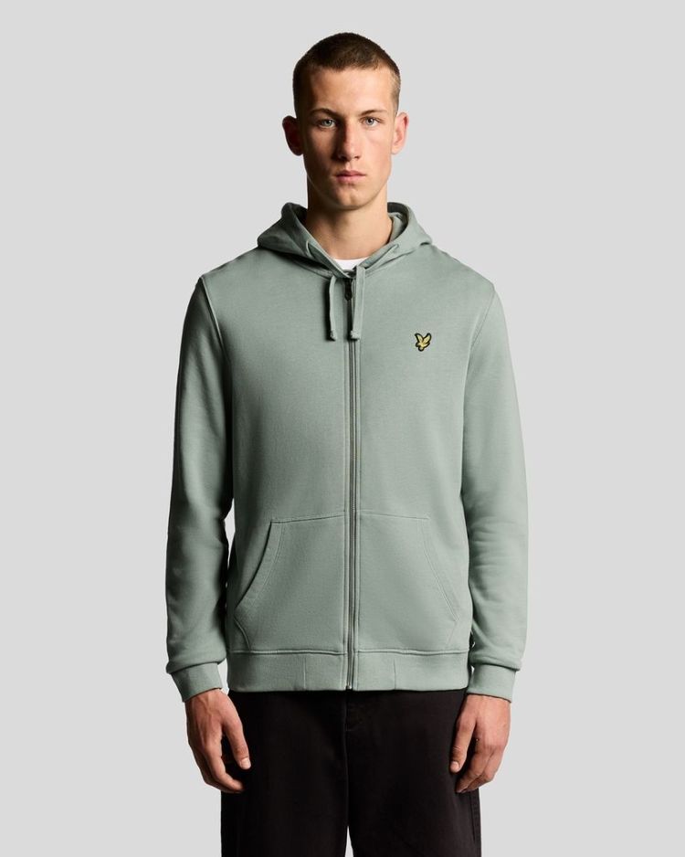 Lyle & Scott Vest Groen heren (ZIP TRHOUGH HOODIE - ML420VOG.X882) - GL Sport (Sluis)