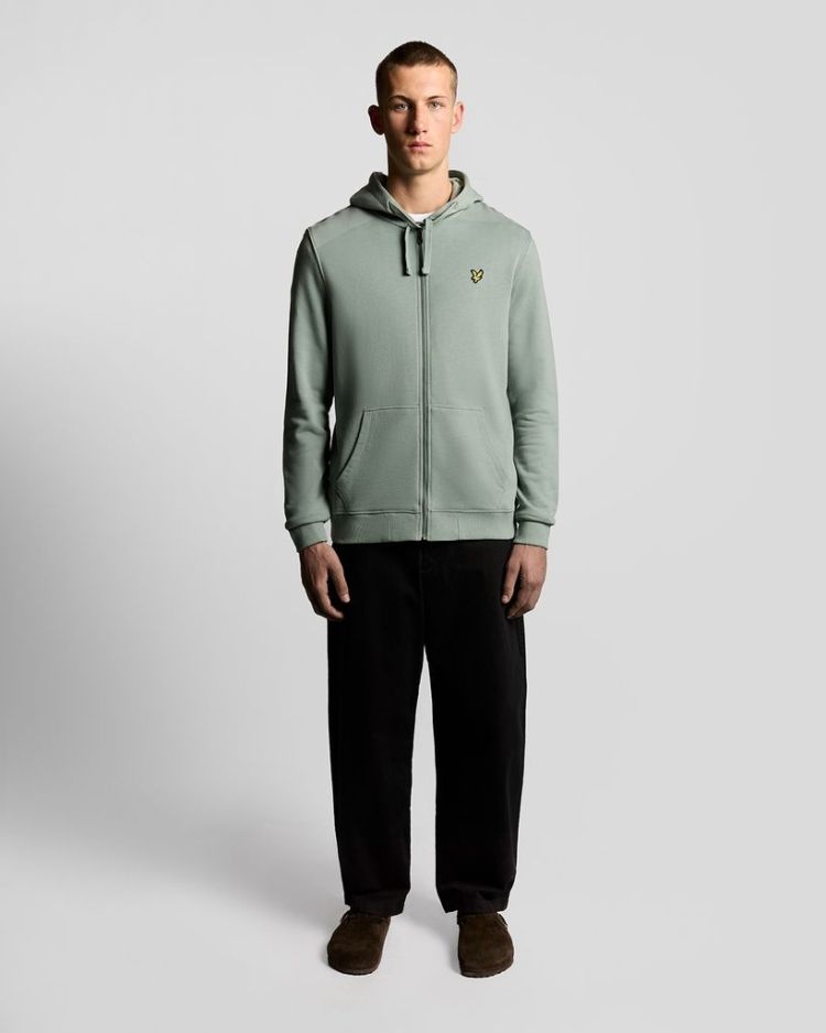 Lyle & Scott Vest Groen heren (ZIP TRHOUGH HOODIE - ML420VOG.X882) - GL Sport (Sluis)