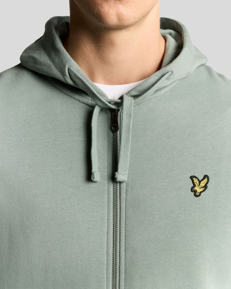 Lyle & Scott Vest Groen heren (ZIP TRHOUGH HOODIE - ML420VOG.X882) - GL Sport (Sluis)