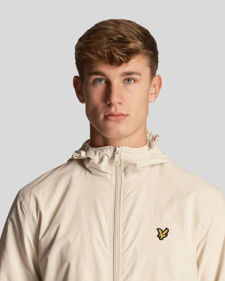 Lyle & Scott Jas Beige heren (ZIP TROUGH HOODED JACKET - JK464V.W870) - GL Sport (Sluis)