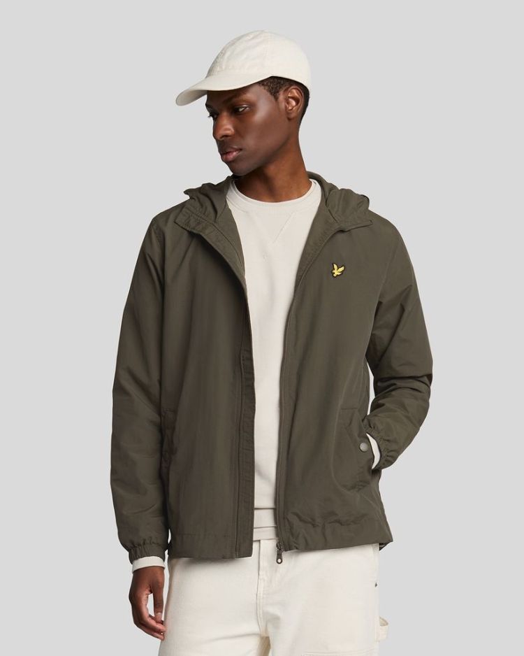 Lyle & Scott Jas Olijfgroen heren (ZIP TROUGH HOODED JACKET - JK464V.W485) - GL Sport (Sluis)