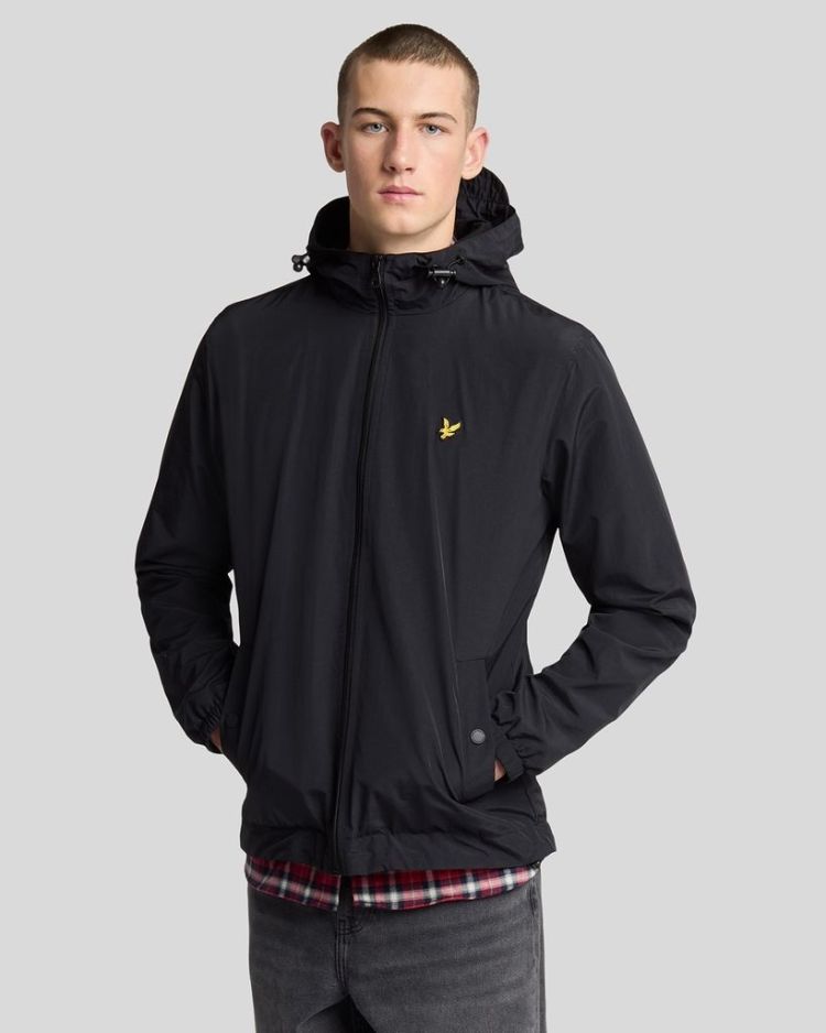 Lyle & Scott Jas Zwart heren (ZIP TROUGH HOODED JACKET - JK464V.Z865) - GL Sport (Sluis)