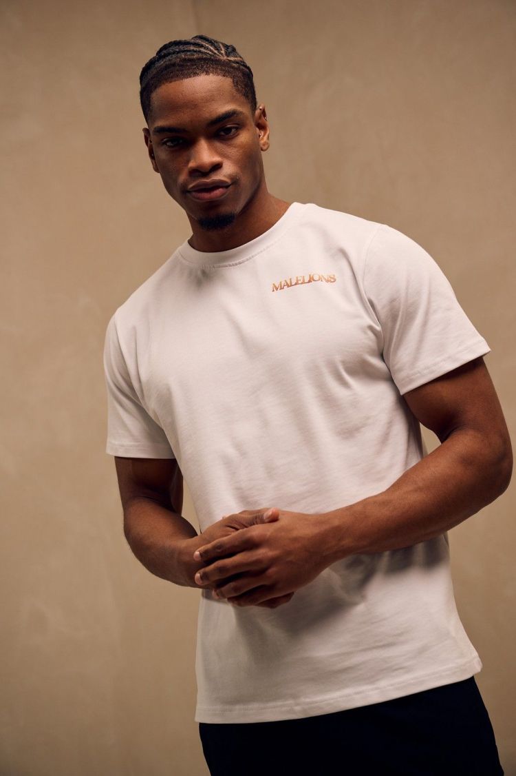 Malelions T-shirt Wit heren (MEN AMAZON T-SHIRT - MM2-SS25-39.WHITE) - GL Sport (Sluis)