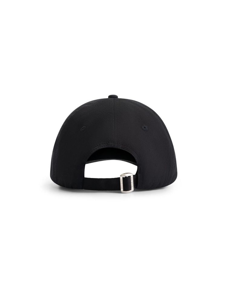 Malelions Pet Zwart heren (MEN STRIPED SIGNATURE LOGO CAP - MM1-SS25-01.BLACK) - GL Sport (Sluis)