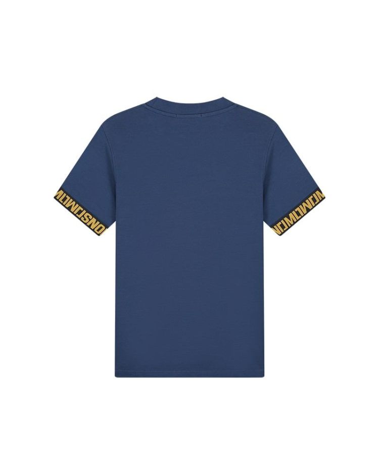 Malelions T-shirt Blauw heren (MEN VENETIAN T-SHIRT - MM3-SS24-29.NAVY/GOLD) - GL Sport (Sluis)