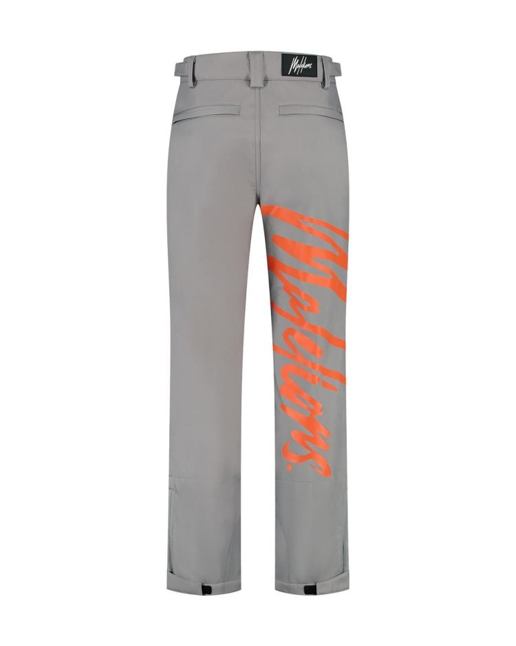 Malelions Skibroek Grijs heren (SKI POLAR PANTS - MS1-MSKI-09.GREY/ORANGE) - GL Sport (Sluis)