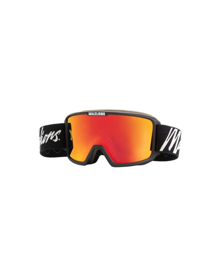 Malelions Skibril Zwart heren (SKI POLAR PRO+ SNOW GOGGLES  - MS1-MSKI-03.BLACK/ORANGE) - GL Sport (Sluis)