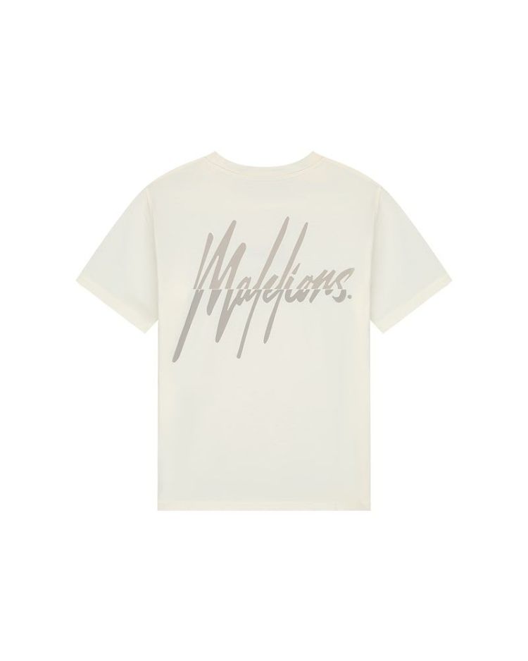 Malelions T-shirt Off-white dames (WOMEN KIKI T-SHIRT - MD2-SS24-09.OFFWHT/CLAY) - GL Sport (Sluis)