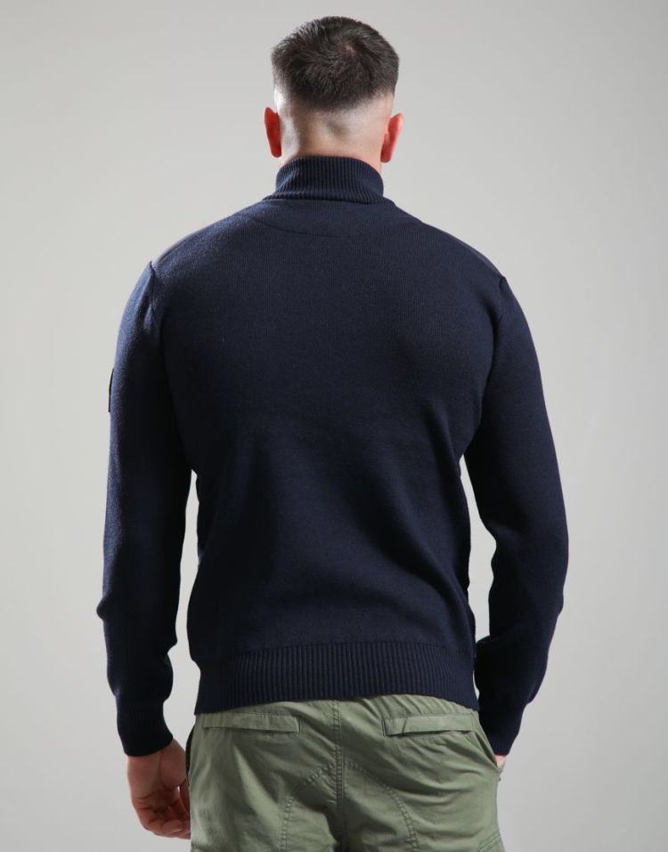 Marshall Artist Jas Blauw heren (ALDGATE HYBRID KNIT - MSATM11250.003) - GL Sport (Sluis)