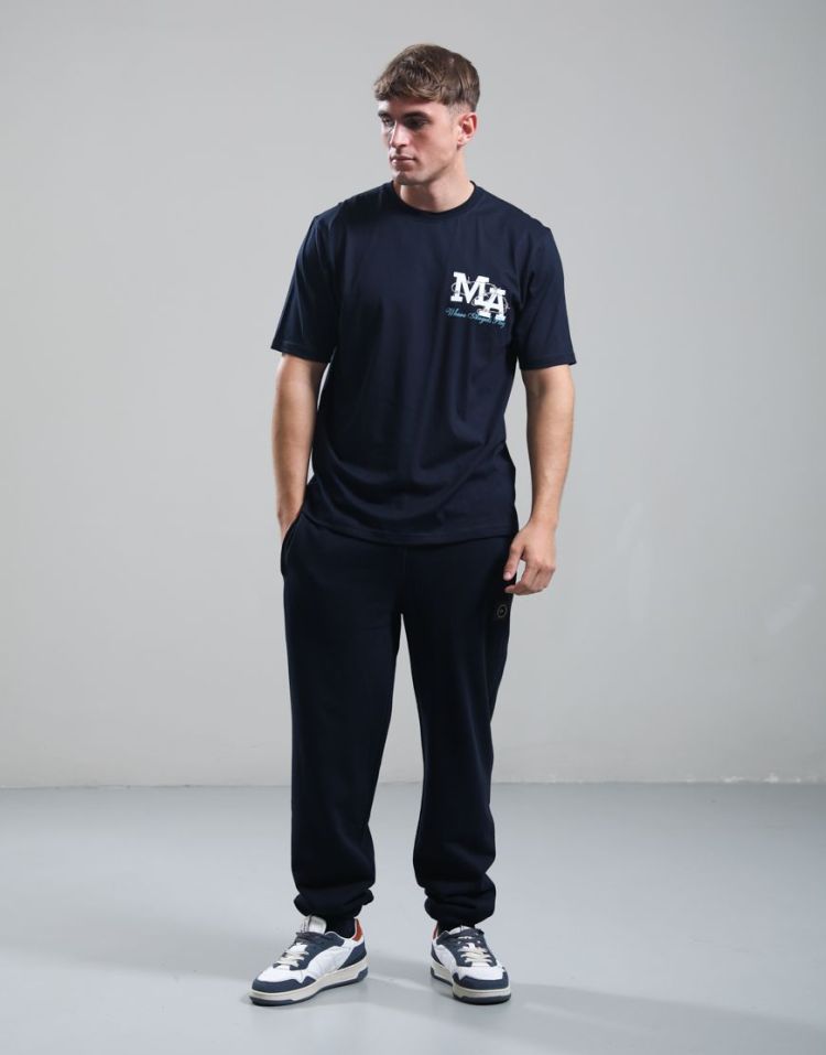 Marshall Artist T-shirt Blauw heren (MA 2 LA T-SHIRT - MSATM11258.003) - GL Sport (Sluis)