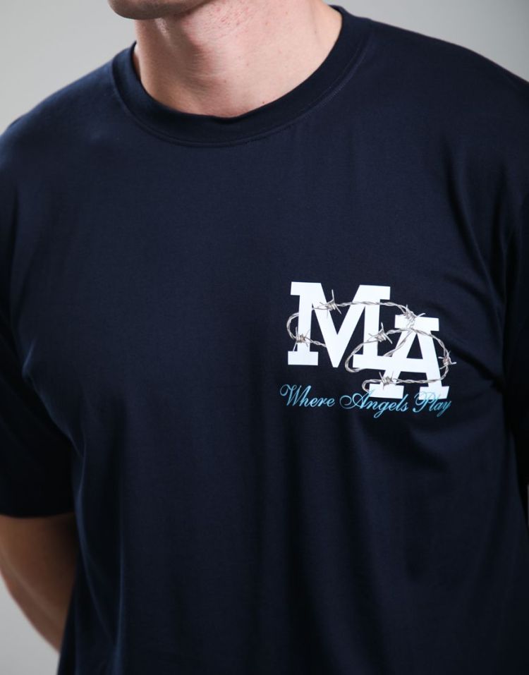 Marshall Artist T-shirt Blauw heren (MA 2 LA T-SHIRT - MSATM11258.003) - GL Sport (Sluis)
