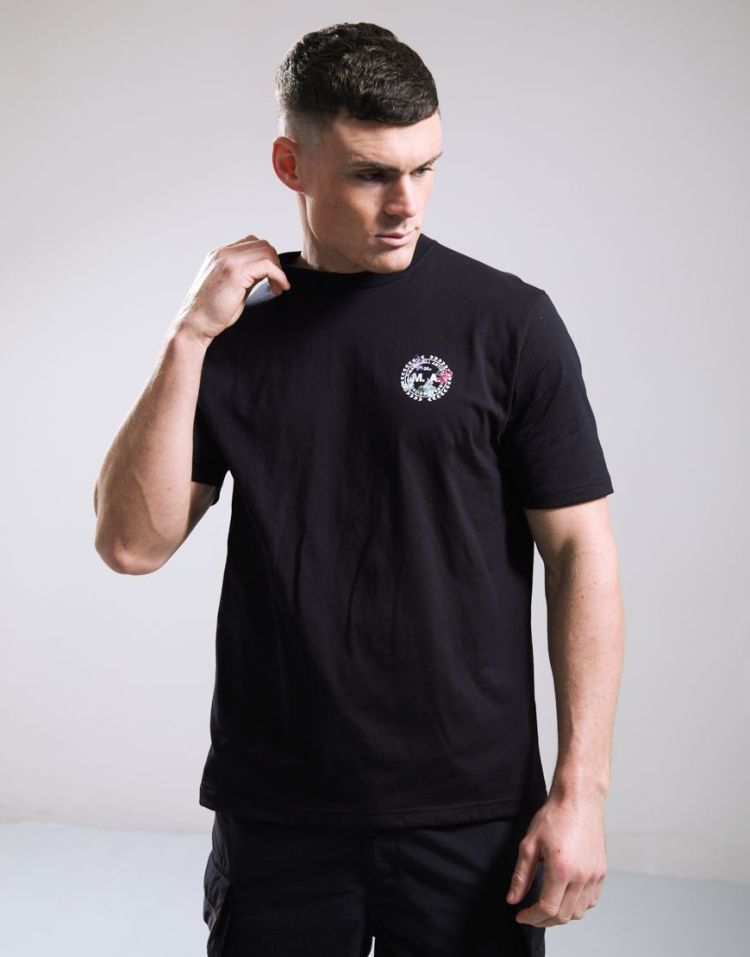 Marshall Artist T-shirt Zwart heren (RENAISSANCE T-SHIRT BACK PRINT - MSATM11187.001) - GL Sport (Sluis)