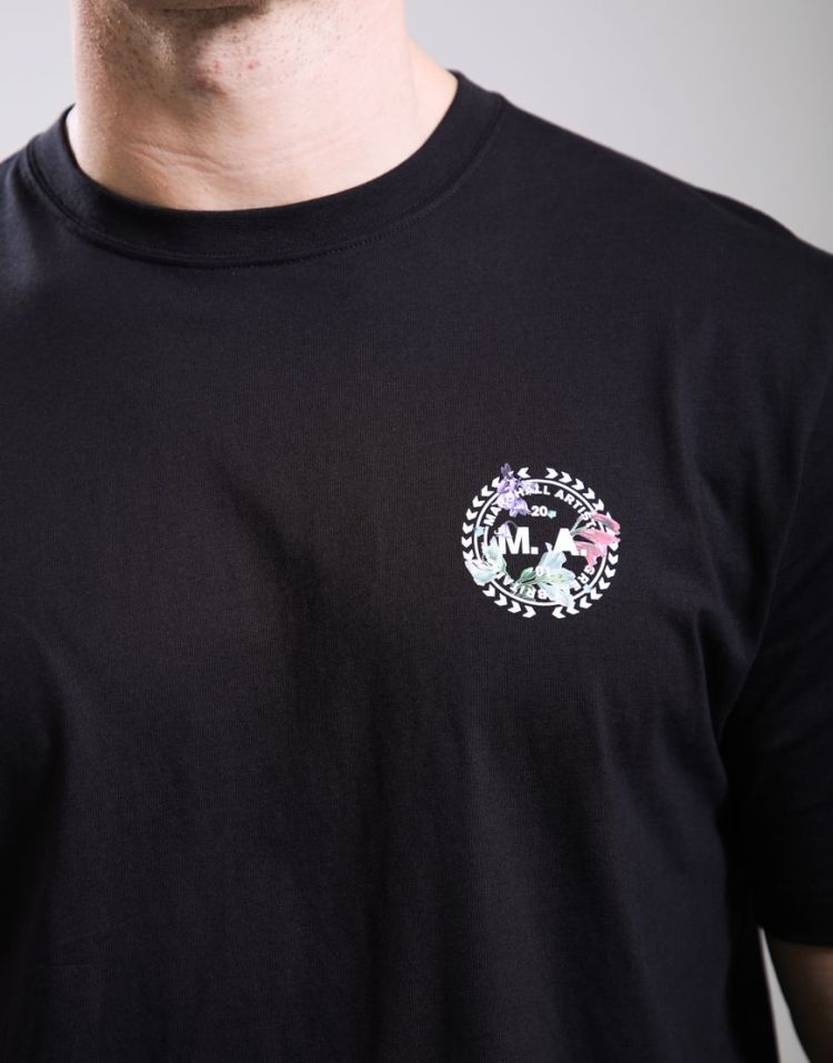 Marshall Artist T-shirt Zwart heren (RENAISSANCE T-SHIRT BACK PRINT - MSATM11187.001) - GL Sport (Sluis)