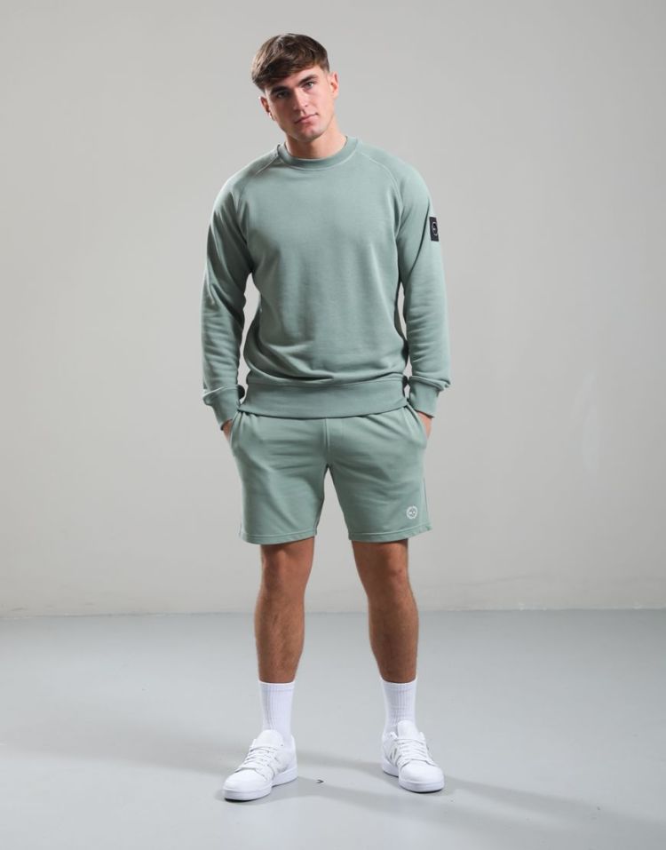Marshall Artist Sweater Groen heren (SIREN CREW NECK SWEATER - MSATM11195.017) - GL Sport (Sluis)