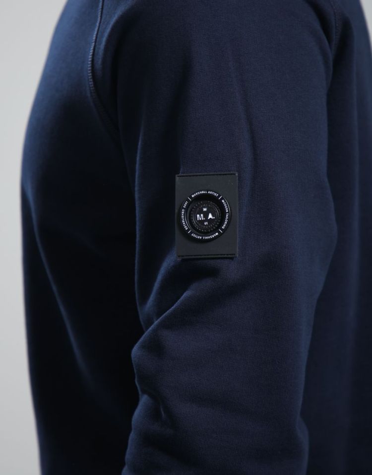 Marshall Artist Sweater Blauw heren (SIREN CREW SWEAT - MSATM11297.003) - GL Sport (Sluis)