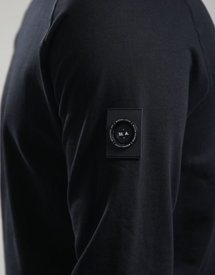 Marshall Artist Sweater Zwart heren (SIREN CREW SWEAT - MSATM11297.001) - GL Sport (Sluis)