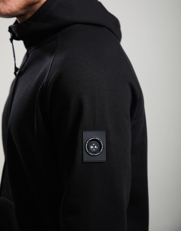 Marshall Artist Vest Zwart heren (SIREN FULL ZIP HOOD - MSATM11197.001) - GL Sport (Sluis)