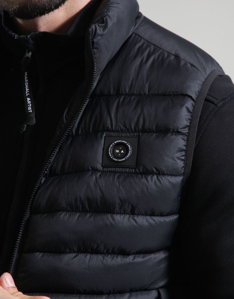 Marshall Artist Bodywarmer Zwart heren (WENTWOOD VEST - MSATM11227.001) - GL Sport (Sluis)