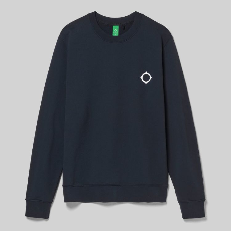 MA.STRUM Sweater Blauw heren (ASTER BACK PRINT SWEATSHIRT - MAS4588.428) - GL Sport (Sluis)