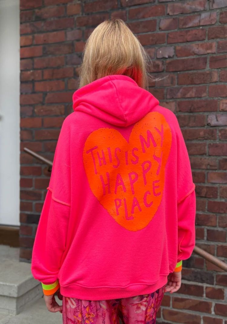 Miss Goodlife Sweater Roze dames (HOODIE HAPPY PLACE - MG13554.142) - GL Sport (Sluis)