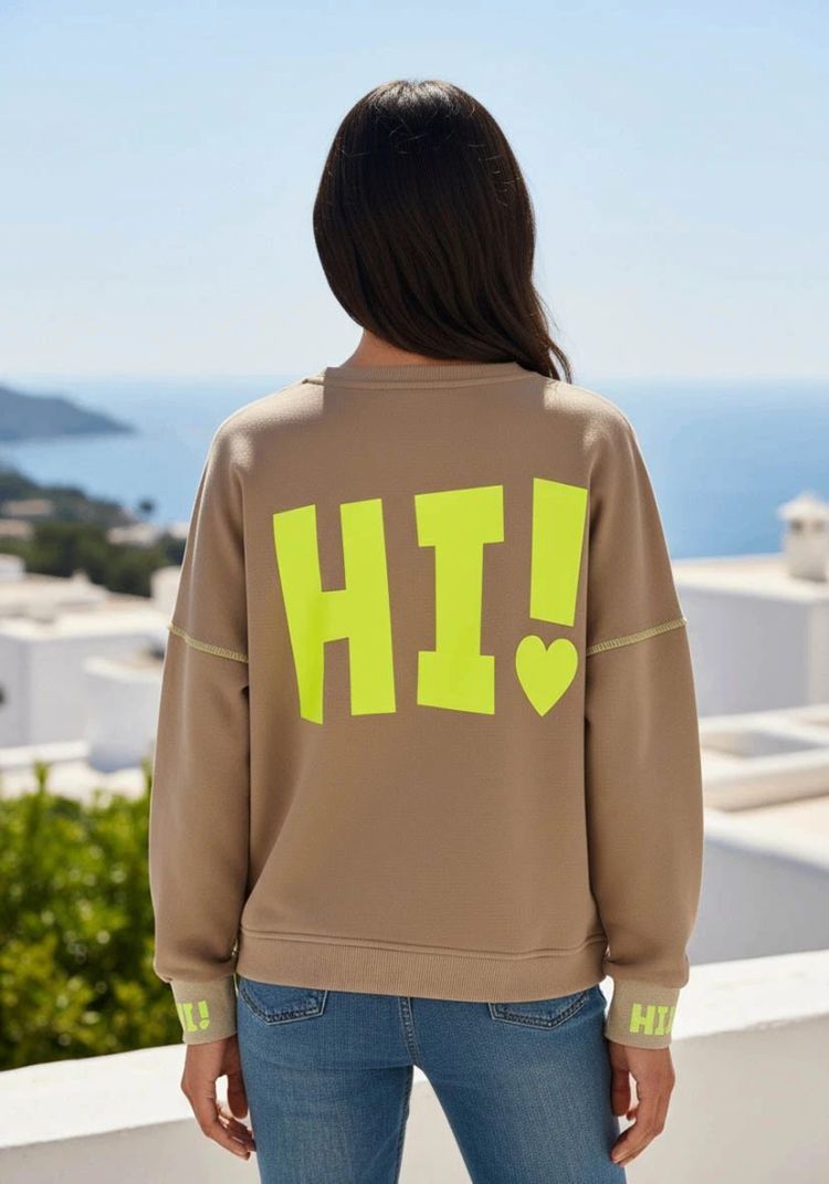 Miss Goodlife Sweater Creme dames (ROUNDNECK HI! - MG13586.31) - GL Sport (Sluis)