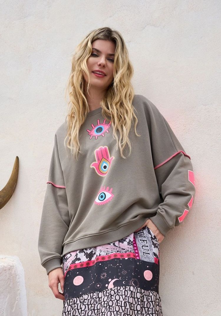 Miss Goodlife Sweater Groen