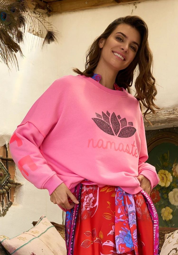 Miss Goodlife Sweater Roze