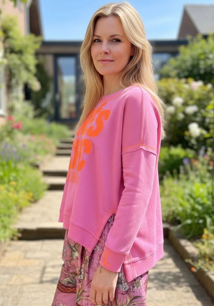 Miss Goodlife Sweater Roze dames (ROUNDNECK TRES CHIC - MG13558.324) - GL Sport (Sluis)