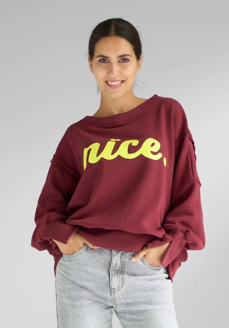 Miss Goodlife Sweater Bordeaux