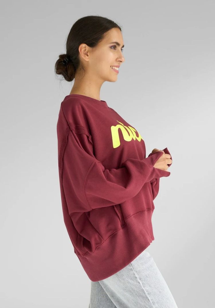Miss Goodlife Sweater Bordeaux dames (ROUNDNECK WIDE NICE - MG13042.335) - GL Sport (Sluis)