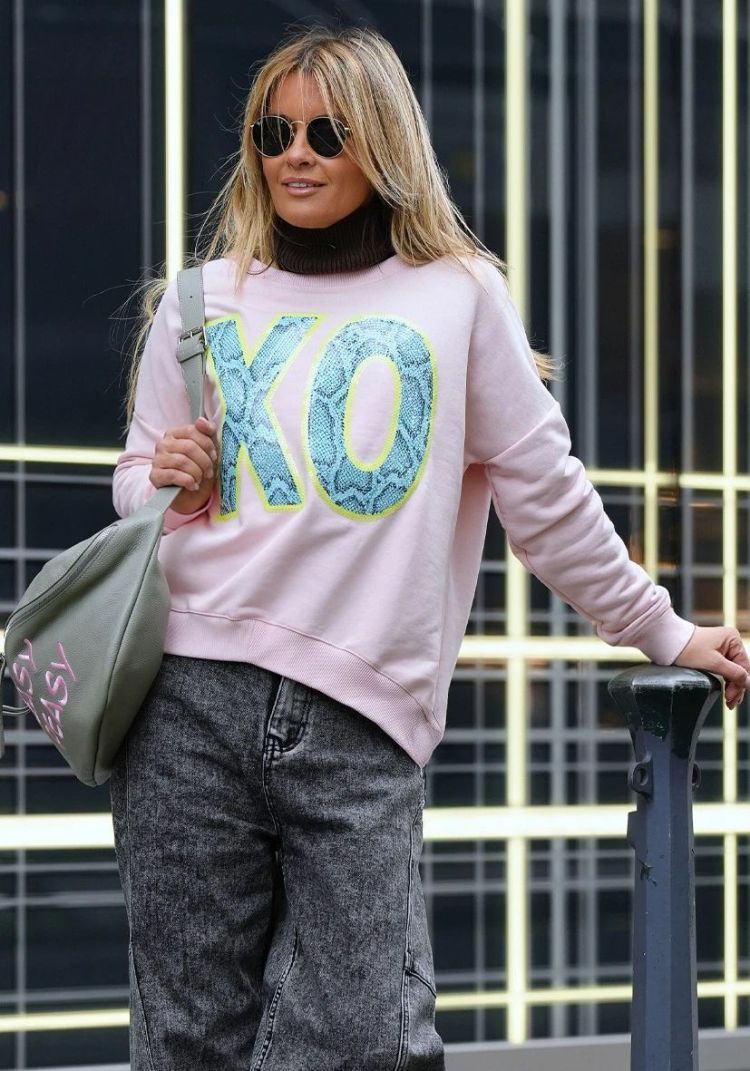 Miss Goodlife Sweater Roze dames (ROUNDNECK XO PAILLETTE - MG13906.375) - GL Sport (Sluis)