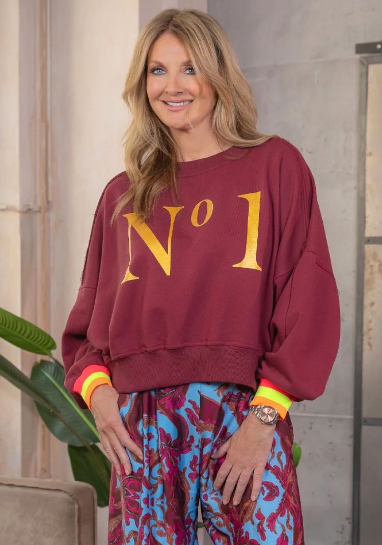 Miss Goodlife Sweater Bordeaux