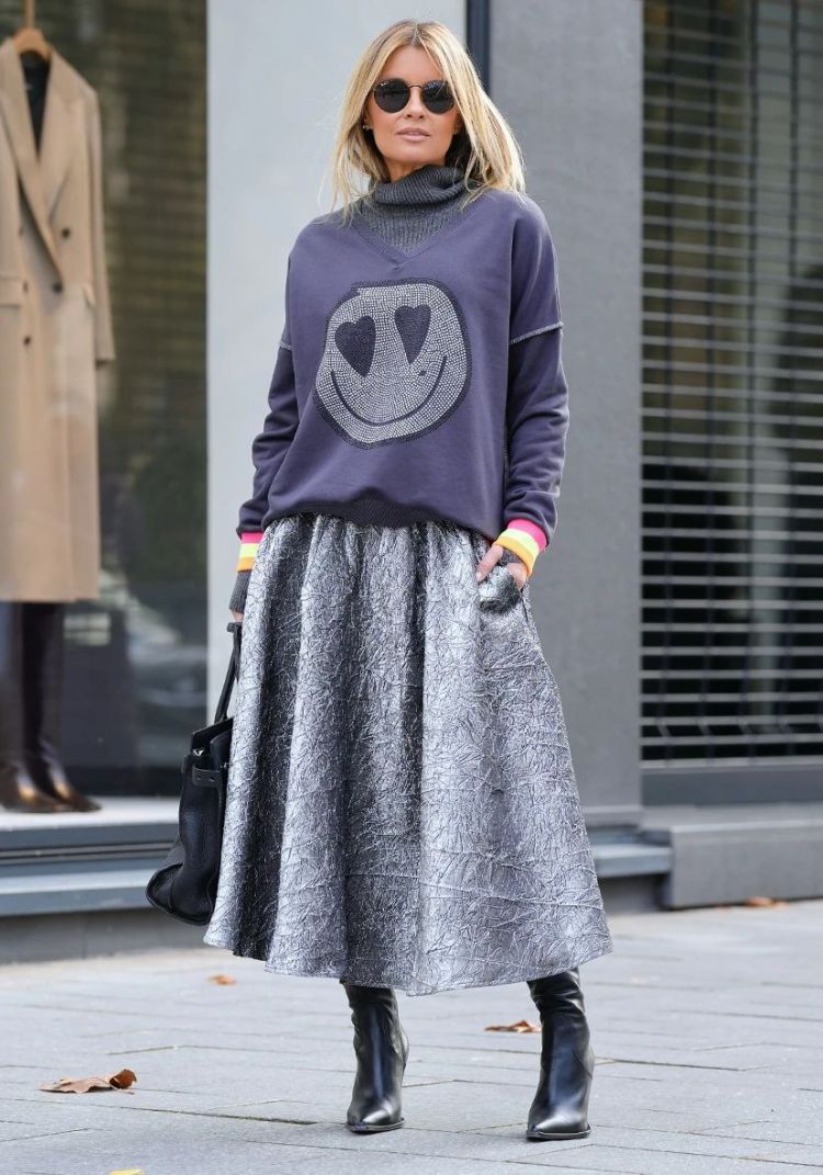 Miss Goodlife Sweater Antraciet dames (V-NECK RISE AND SHINE - MG13640.382) - GL Sport (Sluis)