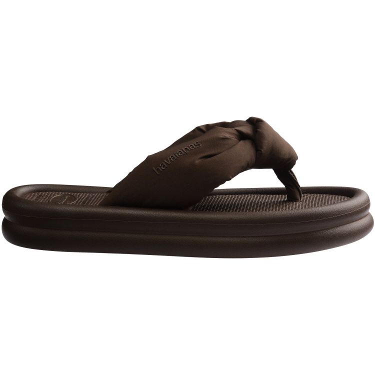 Havaianas Slippers Bruin dames (NEW- HAVAIANAS OVER PUFFED OP DARK BROWN - 4150281.0727) - GL Sport (Sluis)