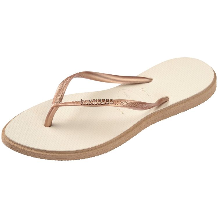 Havaianas Slippers Beige dames (SLIM POINT ROSE/GOLD - WOMEN - 4149584.6842) - GL Sport (Sluis)