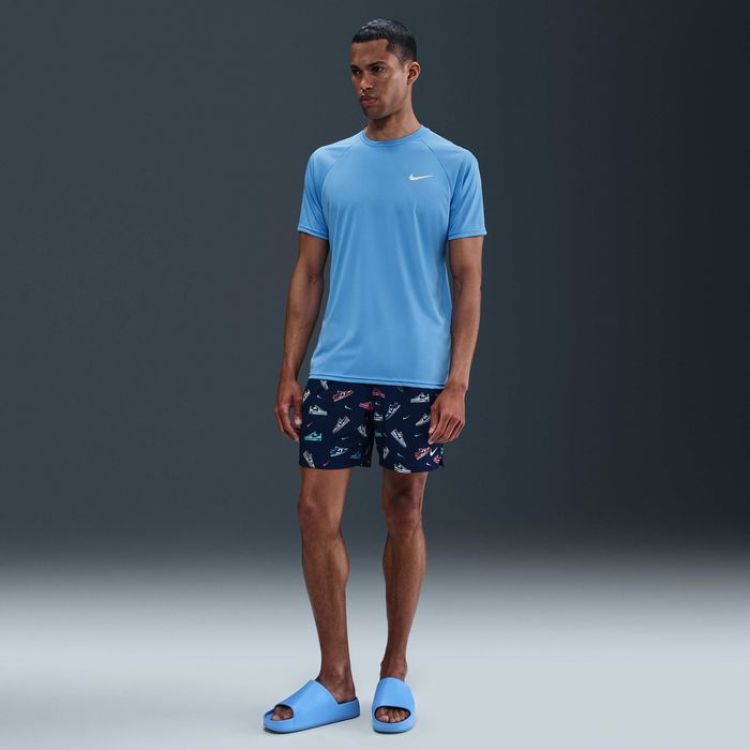 Nike T-shirt Blauw heren (SHORT SLEEVE HYDROGUARD - NESSA586.438) - GL Sport (Sluis)