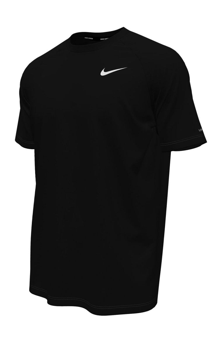 Nike T-shirt Zwart heren (SHORT SLEEVE HYDROGUARD - NESSA586.001) - GL Sport (Sluis)